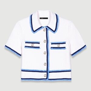 BNWT Maje Terry knit cardigan - size 2